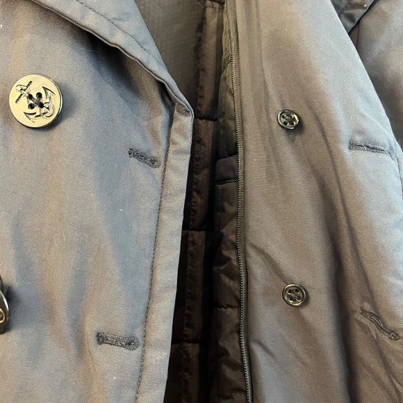 SCHOTT Bros - Vintage Peacoat - 2 in 1 Collar Lined Coat- Navy XL - 80% OFF SALE - Picture 13 of 16